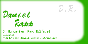 daniel rapp business card